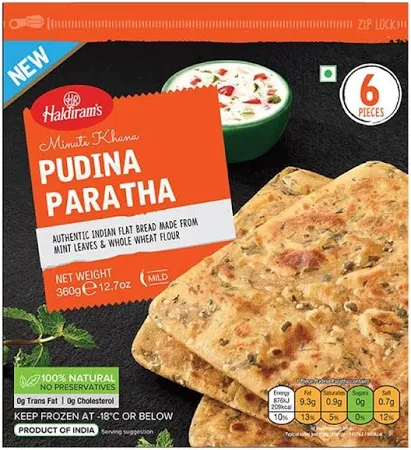 Haldiram's Pudina Paratha - 6 Pieces